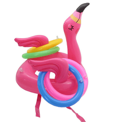 Inflatable Flamingo Hoop Throwing Game Toy