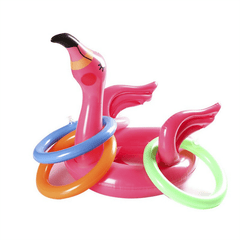Inflatable Flamingo Hoop Throwing Game Toy
