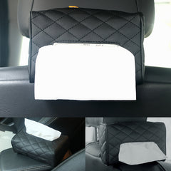 Universal Leather Car Tissue Storage Box Holder Case