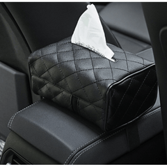 Universal Leather Car Tissue Storage Box Holder Case