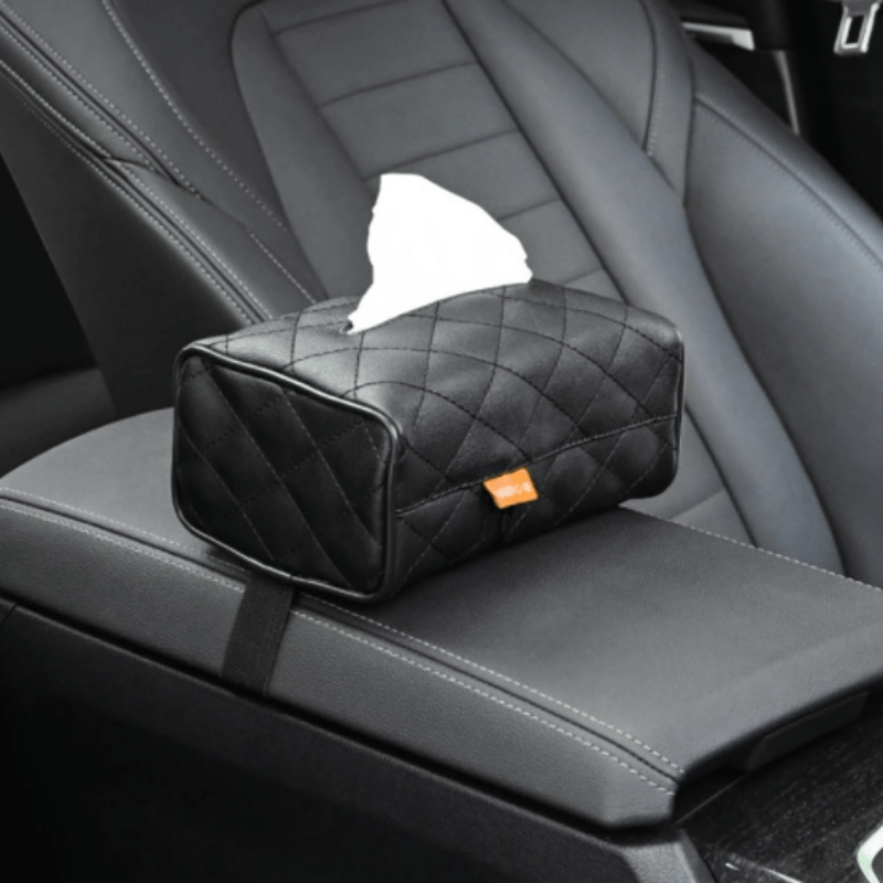 Universal Leather Car Tissue Storage Box Holder Case