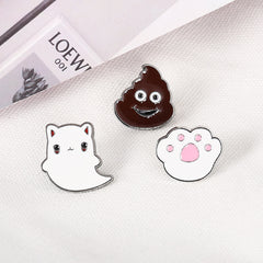 Cat Claw Pin Cartoon Badge Clothes Bag Accessories