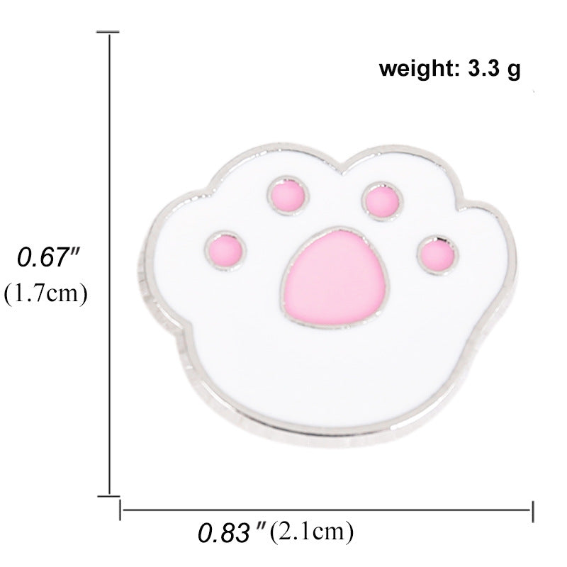 Cat Claw Pin Cartoon Badge Clothes Bag Accessories