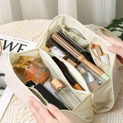 Women's Portable Cosmetic Bag PU Leather Travel Toiletry Wash Bag
