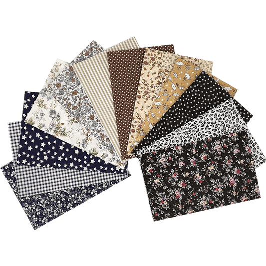 12 Pcs 9.84in Sewing Patterns Precut Fabrics for Quilting Squares DIY Crafting