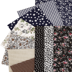 12 Pcs 9.84in Sewing Patterns Precut Fabrics for Quilting Squares DIY Crafting