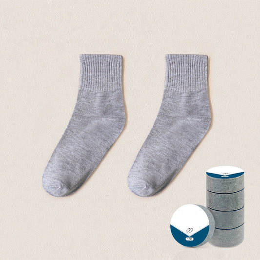 5 Pairs Thin Cotton Compression Socks for Men & Women
