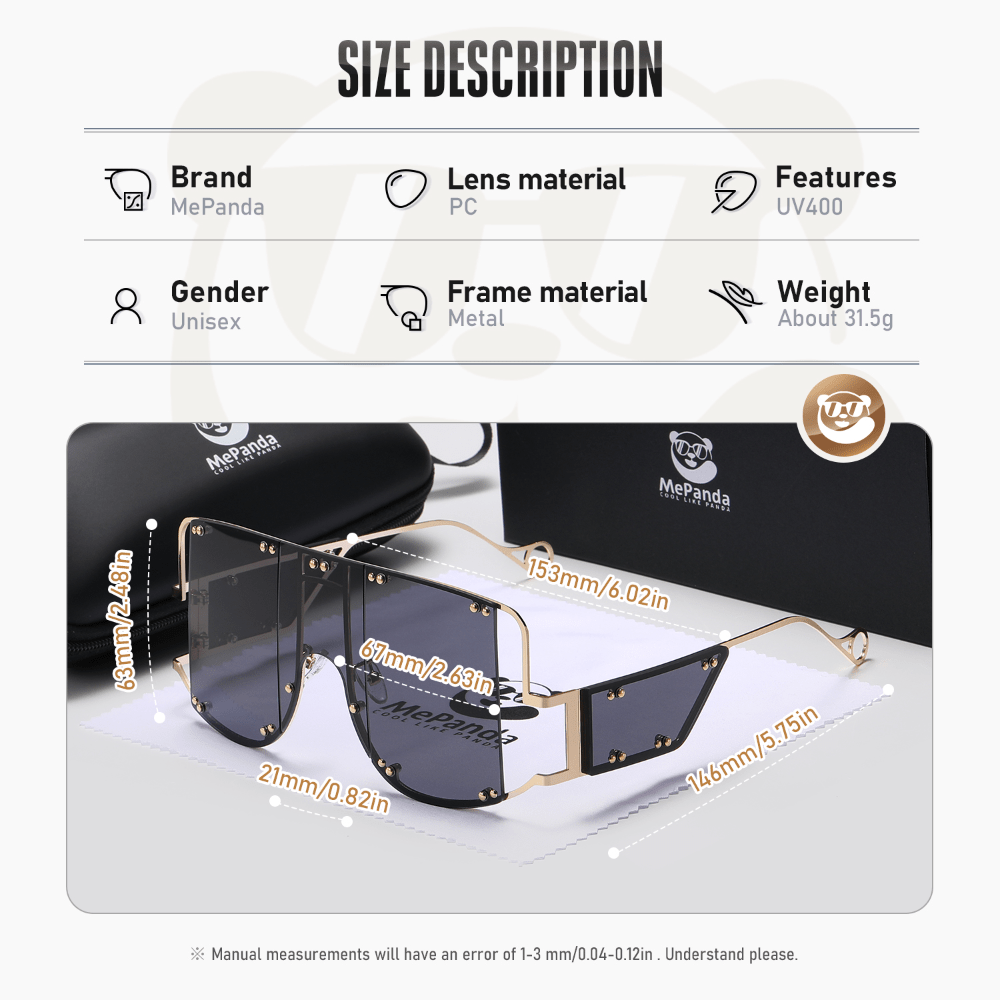 Men's Large Frame Casual Sun Protection Sunglasses