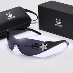 Men's Polarized Rimless Sunglasses for Outdoor Sports Running Cycling