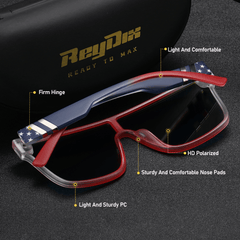 ReyDix Polarized Sports Sunglasses Unisex Fishing Mountaineering Driving
