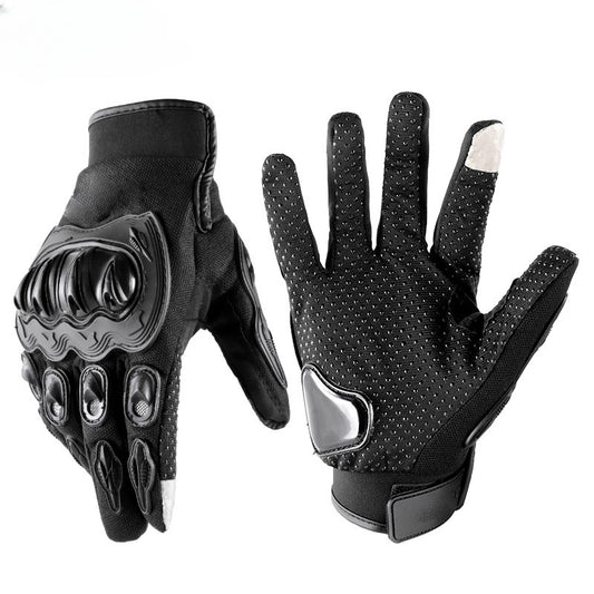Breathable Touchscreen Motorcycle Gloves Anti Slip Hard Knuckles Protection