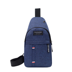 Men's Multifunctional Nylon Crossbody Bag with Earphone Hole