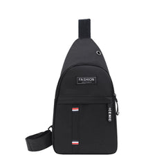 Men's Multifunctional Nylon Crossbody Bag with Earphone Hole