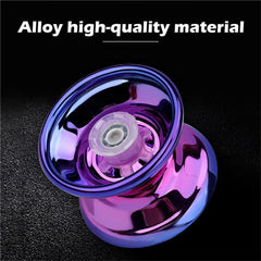 Professional Magic YoYo Aluminum Boy Toy High Speed Bearings Luminous YoYo Gift