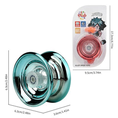 Professional Magic YoYo Aluminum Boy Toy High Speed Bearings Luminous YoYo Gift