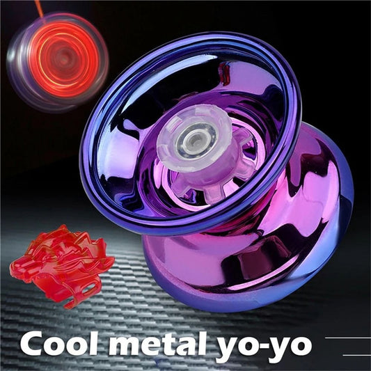 Professional Magic YoYo Aluminum Boy Toy High Speed Bearings Luminous YoYo Gift