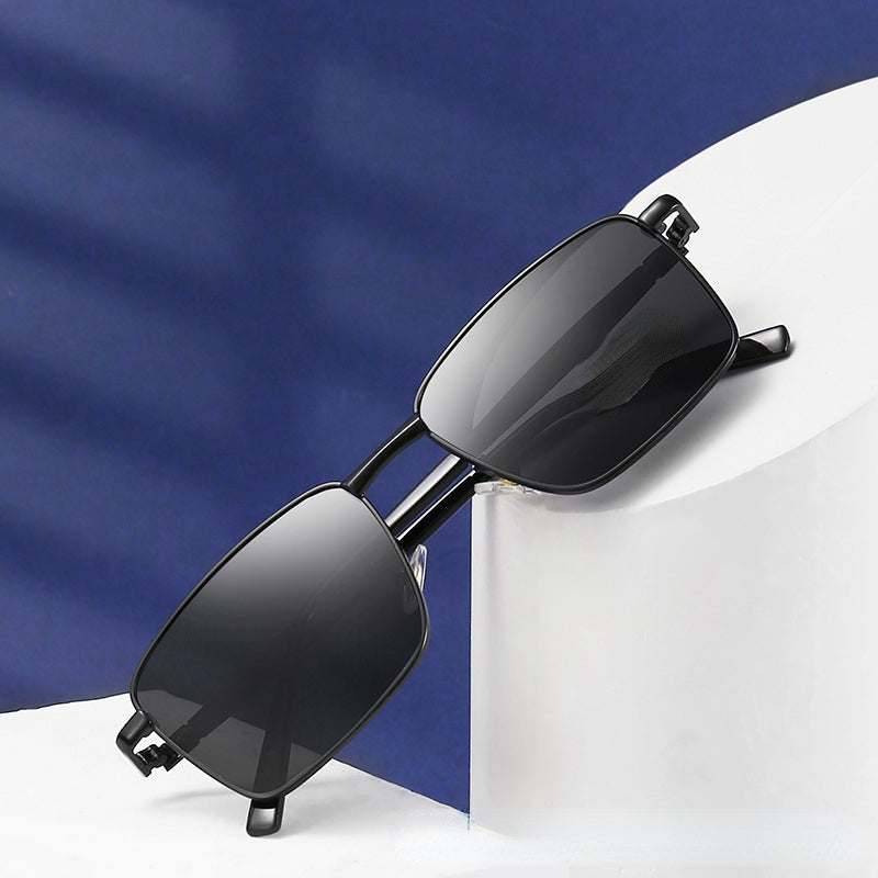 Polarized Sunglasses Men's Driving Fishing Metal Sunshade UV Protection Glasses