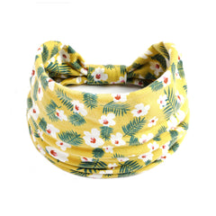Flowers Boho Headbands Stretchy Wide Hair Bands Knot Turban Head Bands