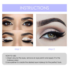 6pcs Eyeliner Template Card Set Reusable Easy To Clean