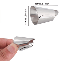 5pcs Finger Guard Stainless Steel Finger Protector Adjustable Nut Peeler