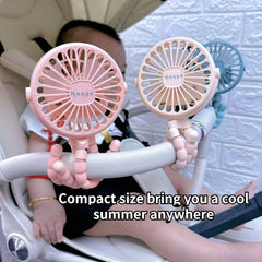 Colorful Hand Held Rechargeable USB Mini Fan