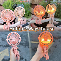 Colorful Hand Held Rechargeable USB Mini Fan