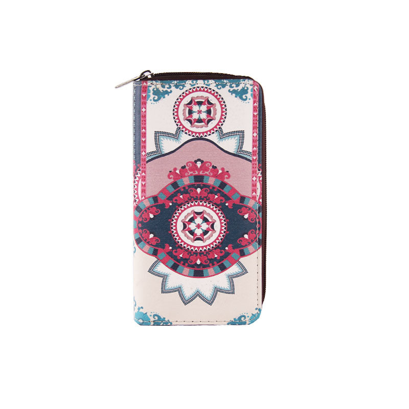 Vintage Peacock Ethnic Style Clutch Long Wallet