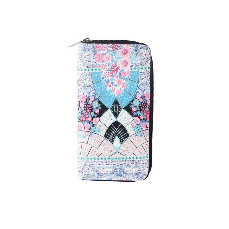 Vintage Peacock Ethnic Style Clutch Long Wallet