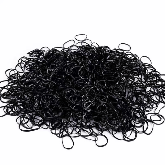 500pcs Transparent Elastic Rubber Band Ponytail Holder Hair Styling Tool