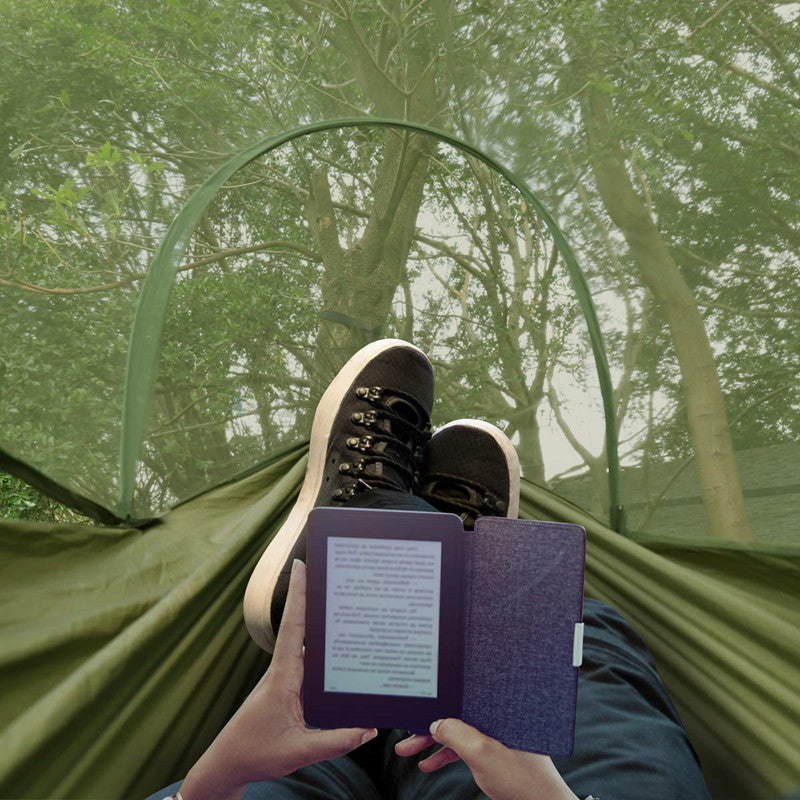 Portable Camping Hammock with Mosquito Net - Outdoor Parachute Swing