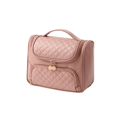 Argyle Pattern Makeup Bag Zipper Cosmetic Handbag Toiletry Wash Bag