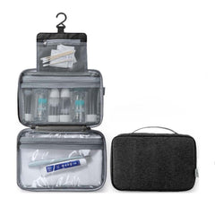 Portable Hanging Cosmetic Bag Zipper Makeup Storage Handbag