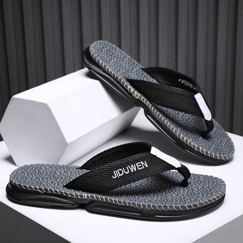 Women's Woven Pattern Flip Flops - Non slip Sandals