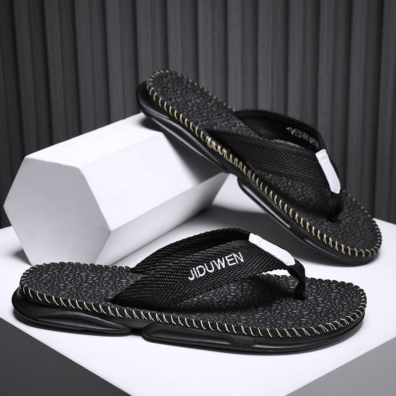 Women's Woven Pattern Flip Flops - Non slip Sandals