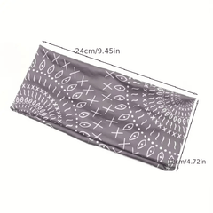 Summer Themed Hair Band Wide Sports Sweatband for Yoga Fitness Women Girls