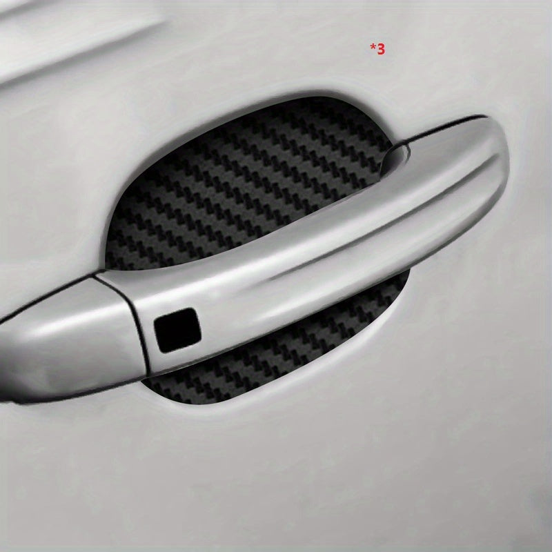 4pcs Car Door Handle Protection Film Resistant Cover Auto Accessory