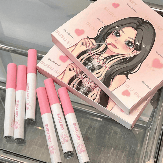Betty Girl Lip Mud 6 Pk Set Long Lasting Brightening Lipstick Gloss