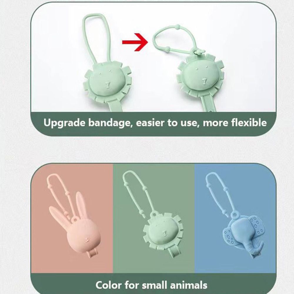 Silicone Pacifier Holder Chain Teether Toy Stroller Accessory