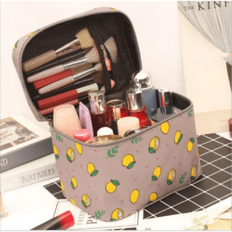 Large Travel Makeup Bag Waterproof Cosmetic Case for Women and Girls