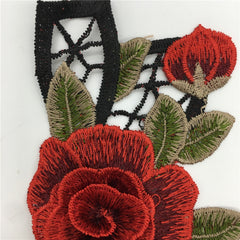 1pc Floral Lace Neckline Collar Trim Applique Embroidery
