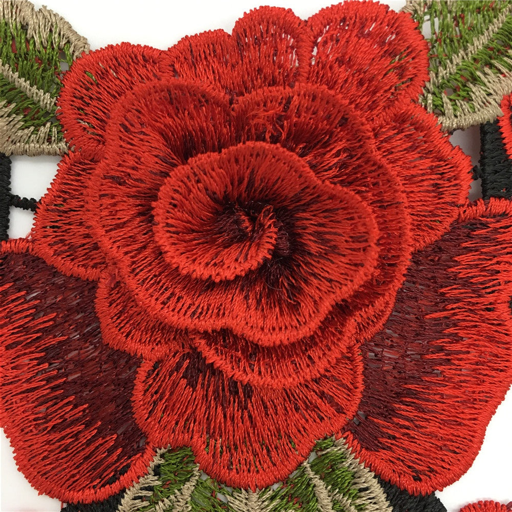 1pc Floral Lace Neckline Collar Trim Applique Embroidery