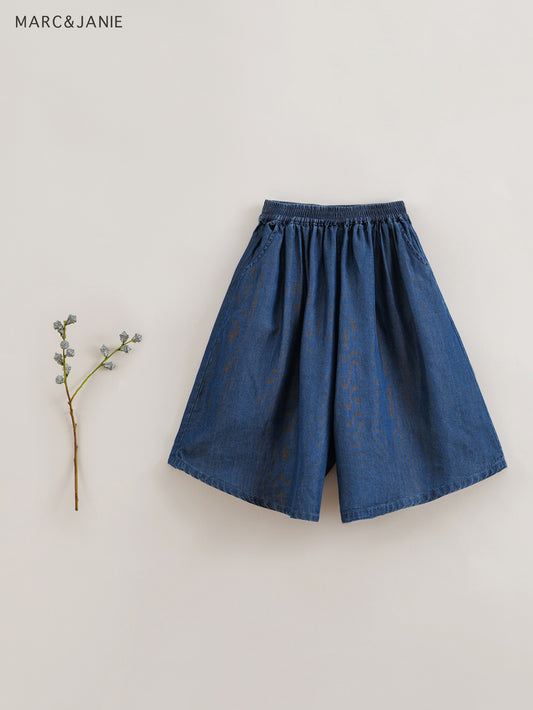 MARC&JANIE Girls Wide Leg Casual Pants Baggy Fit Kids Fall Outfit