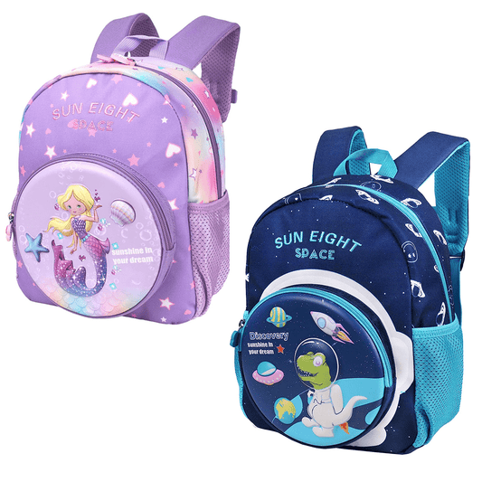 Kids' Cartoon Mermaid Dinosaur Astronaut Unicorn Backpack