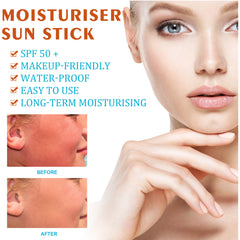 Moisturizing Cream Stick Waterproof Sweat proof Refreshing Non greasy UV