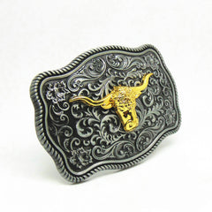 Bull Head Belt Buckle For Men Western Cowboy Punk Hip Hop Belt Buckle