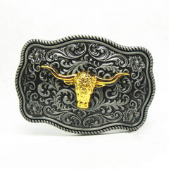 Bull Head Belt Buckle For Men Western Cowboy Punk Hip Hop Belt Buckle