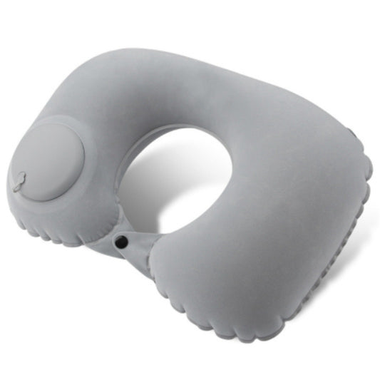 Inflatable U-Shape Neck Pillow Automatic Cervical Support