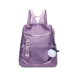 Anti Theft Large Capacity Preppy Backpack Oxford Durable Lightweight