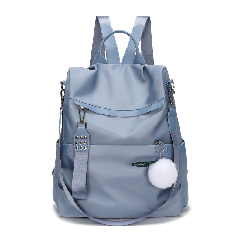 Anti Theft Large Capacity Preppy Backpack Oxford Durable Lightweight