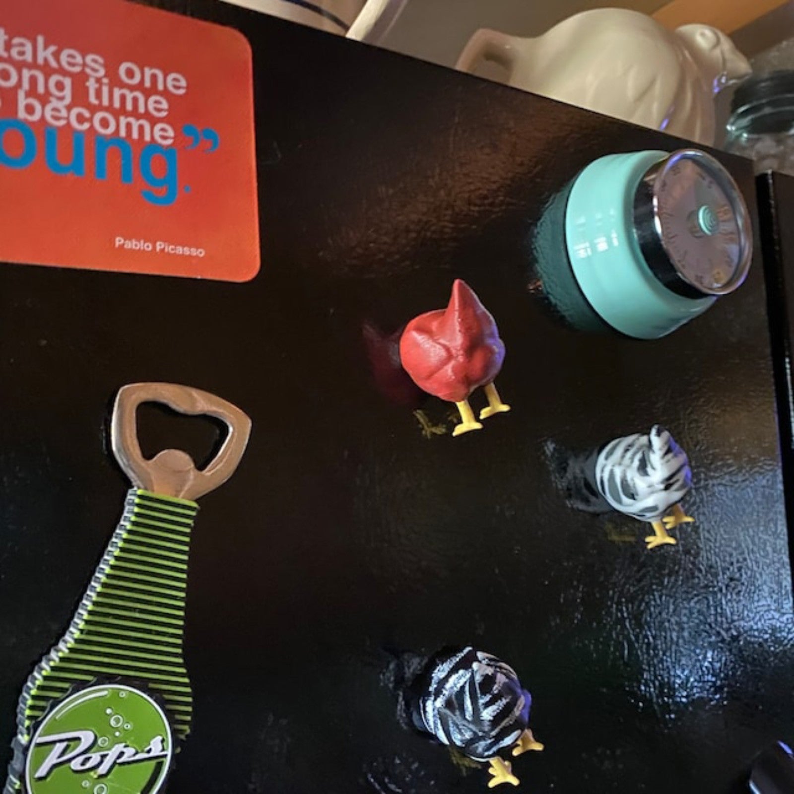 3pcs Chicken Butt Fridge Magnets Whiteboard Key Hanging Sticker